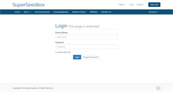 Desktop Screenshot of billing.superseedbox.com
